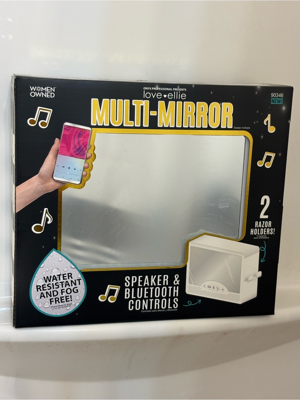 love•ellie Multi-Mirror Bluetooth razor holder NWT